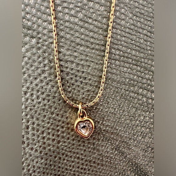 Dior Jewelry - Vintage Christian Dior Stoned Necklace Heart Necklace